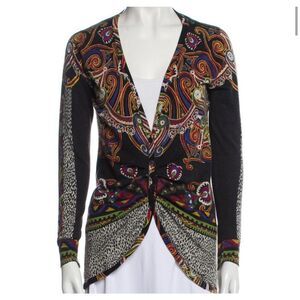 NWT Etro Milano Women's Silk Cashmere Blend Paisley Sweater Size 40/ US …